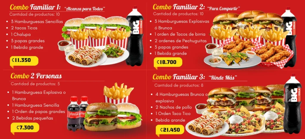 Combos familiares Tico Loco